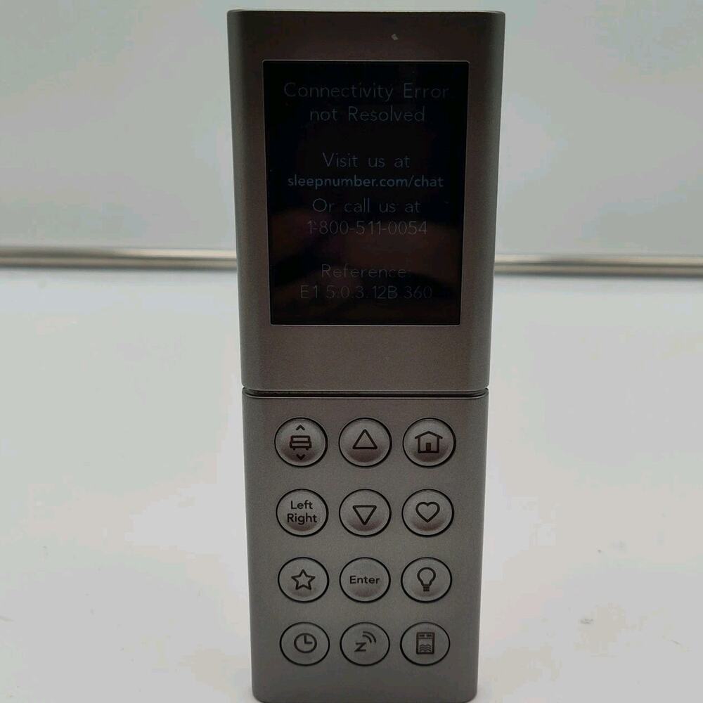 Sleep Number Bed LPM-5000 Remote Control 12 Button Powers On